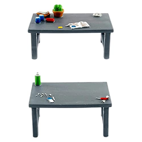 OUOULAJY Maßstab 1:64 Auto Werkstatt Layout Diorama Modell Spielzeug Werkzeugtisch Grau 2,8-3 cm von OUOULAJY