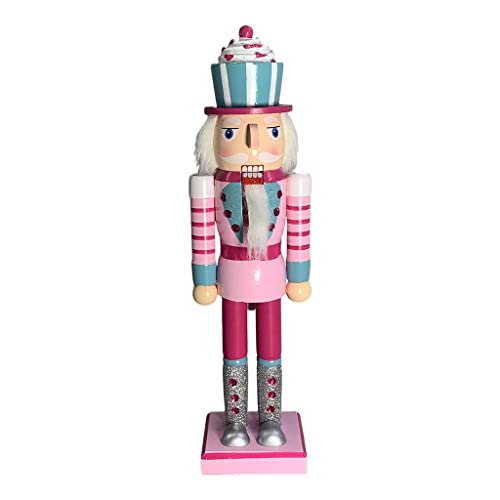 OUOULAJY Nussknacker-Soldat aus Holz, Ornament für Weihnachtsdekoration, Eiscreme von OUOULAJY