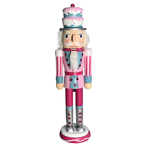 OUOULAJY Nussknacker-Soldat aus Holz, Ornament für Weihnachtsdekoration, Kuchen von OUOULAJY