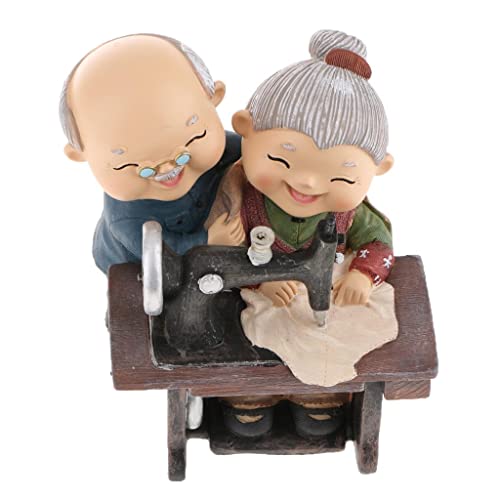 OUOULAJY Old Couple Ornament Old Man Granny Home Decoration 07 Sewing von OUOULAJY