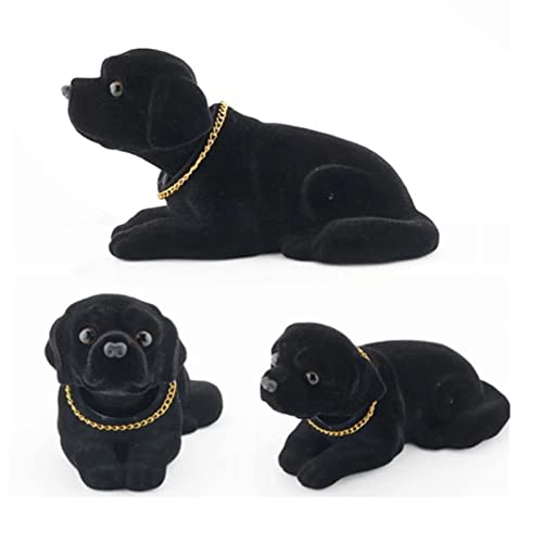 OUOULAJY Wackelkopf Hund Schaukelkopf Ornamente Welpe für Auto Armaturenbrett Zuhause Geschenk 16 x 8 x 10 cm Typ 1 von OUOULAJY