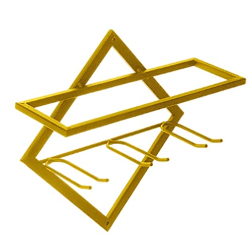 OUOULAJY Weinregal Stahl Wandhalterung Flaschenaufbewahrung Handtuchhalter Regal Küche A Gold Typ A OUOULAJY Weinregal Stahl Wandhalterung Flaschenaufbewahrung Handtuchhalter Regal Küche A Gold Typ A von OUOULAJY