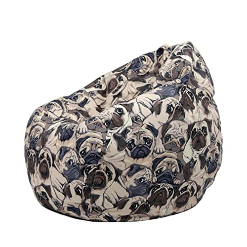 Sitzsack/Stuhlbezug für Kinder, weicher Sitzsack mit Tiermuster, für Teenager und Hunde von OUOULAJY