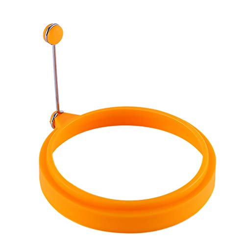 Spiegelei-Form Kochen Formring Form mit Griff Silikon Restaurant Pfannkuchen Kochen Bratformen Küchengeschirr Orange Spiegelei-Form Kochen Formring Form mit Griff Silikon Restaurant Pfannkuchen Kochen Bratformen Küchengeschirr Orange von OUOULAJY