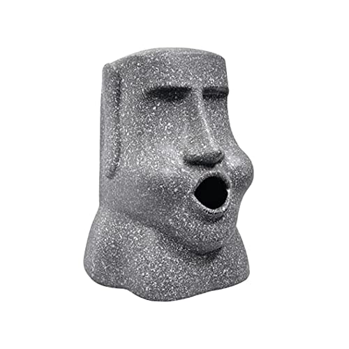 Taschentuchbox-Halter, Moai-Skulptur, bezaubernd für Badezimmer, Hotel, Haushalt von OUOULAJY