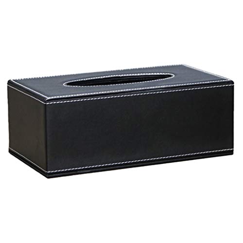 Taschentuchbox aus PU-Kunstleder, Serviettenhalter, für Zuhause, Schwarz Taschentuchbox aus PU-Kunstleder, Serviettenhalter, für Zuhause, Schwarz von OUOULAJY