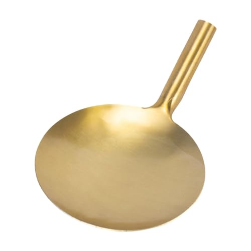 Tofu-Schaufel mit flachem Boden, Messing, Ölschöpfer mit Griff, Tofu-Gelee-Schaufel von OUOULAJY
