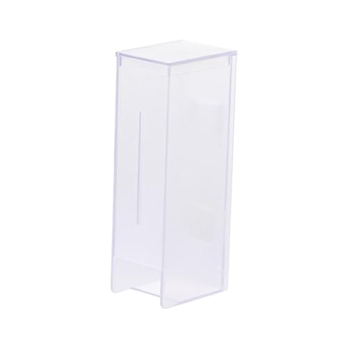 Wandmontierte Taschentuchbox, Aufbewahrungsbehälter, Badezimmer, tragbar, transparent, 21 x 5,8 x 7,8 cm von OUOULAJY