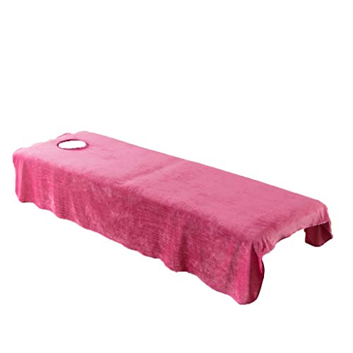 Weicher Kristall-Samt-Massage-Bettlaken-Bezug mit Gesichtsloch, 120 x 190 cm Weicher Kristall-Samt-Massage-Bettlaken-Bezug mit Gesichtsloch, 120 x 190 cm von OUOULAJY