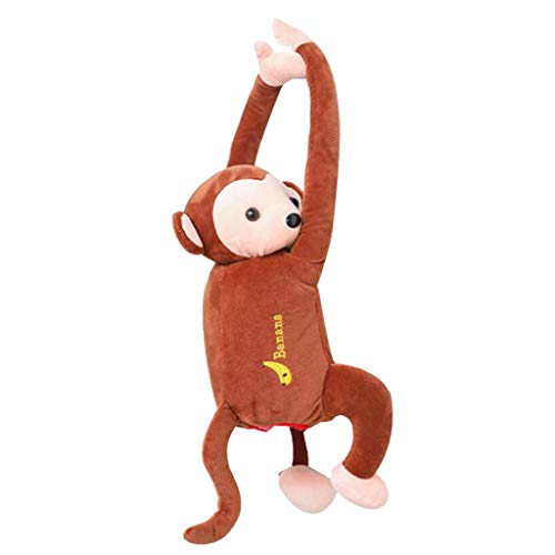 Weicher Taschentuchhalter, niedlicher Cartoon-Affe, Auto-Papierabdeckungsspender, Kaffee Weicher Taschentuchhalter, niedlicher Cartoon-Affe, Auto-Papierabdeckungsspender, Kaffee von OUOULAJY