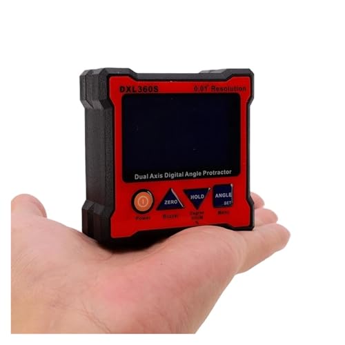 DXL360S Digital Dual Axis Protractor 0.01° Magnetic Base Inclinometer Gyros Level Measure Box LCD Angle Ruler Elevation Meter(DXL360S) von OURNXI