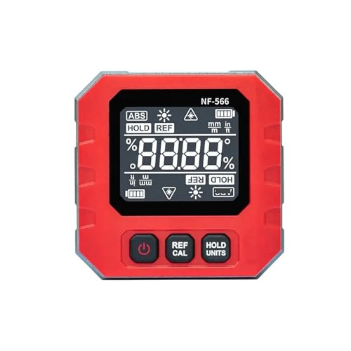 Digital Inclinometer NF-566S Angle Protractor Mini Magnetic Spirit Level Precision Measurement Angle Gauge With Back(NF-566S) von OURNXI