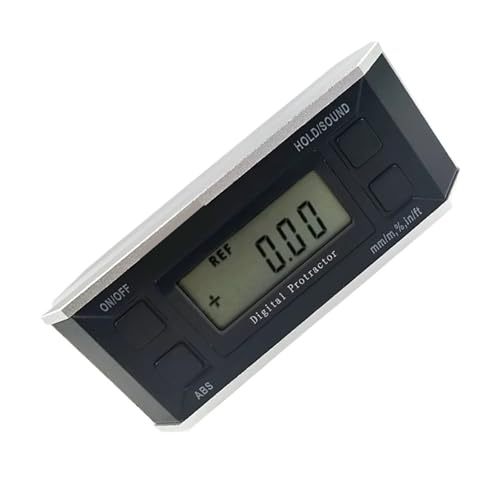 Digital LCD Protractor Angle Finder Level Inclinometer Magnetic V-Groove 0~360degree Inclinometer Level Box With Magnet(Metal (non-magnetic)) von OURNXI