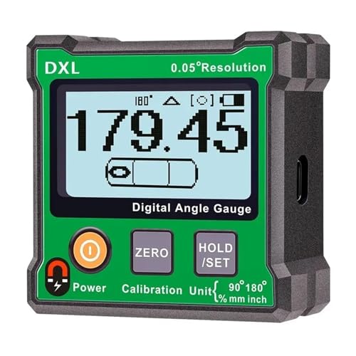High Precision Digital Inclinometer Electronic Angle Meter With Magnetic 180 ° Measuring Level Gradient DXL180C(DXL180 magnetic) von OURNXI