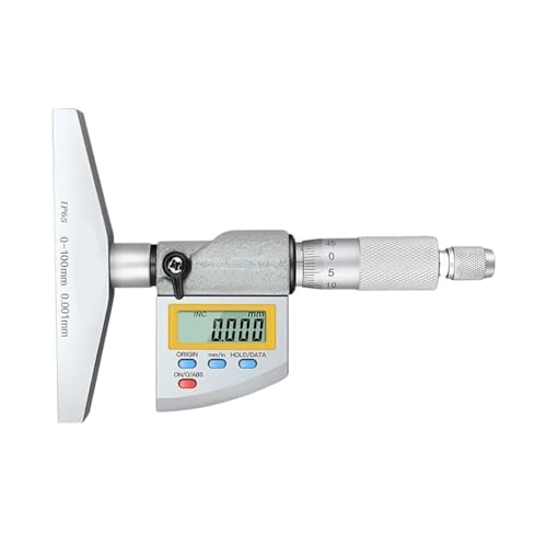 Level 0-100mm Digital Depth Micrometer 0.001mm Electronic Depth Micrometer Base Machinist Mico Gauge Deep Micrometer von OURNXI