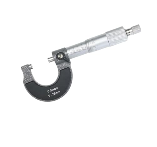 Precise Gauge Micrometer 0-25mm 0.01mm Outside Metric Caliper Measurement Micrometer Tool von OURNXI