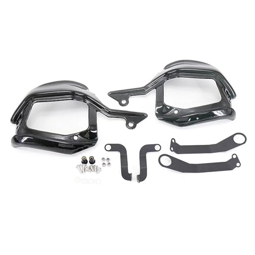 OUSDUO 2016-2020 Hand Schild Protector Windschutzscheibe Hand Schutz Verlängerung Für XADV X-ADV 750 CRF1000L CRF 1000 L Für Afrika Twin Motorrad Handschutz(Transparent Black) von OUSDUO