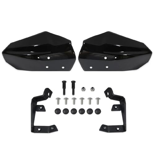 OUSDUO Für Y&amaha N-MAX 155 N-MAX 125 N-MAX150 2015-2021 Handprotektoren Motorrad Handprotektoren Schild Hand Guard Protector Windschutzscheibe Teil Motorrad Handschutz(Black) von OUSDUO