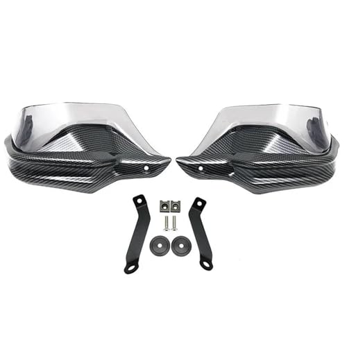 OUSDUO Handschutzverlängerung Für NX400 NX 400 NX500 2023 2024- Handschutz-Kit Lenker-Windschutz-Zubehör NX500-Handprotektoren Motorrad Handschutz(Carbon Grey Set) von OUSDUO