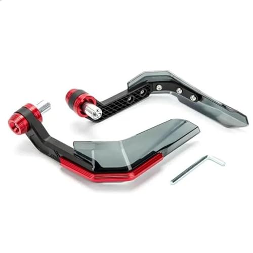 OUSDUO Universal Protector Modifikation Schutzausrüstung CNC Aluminiumlegierung Motorrad Handschutz Handschutz Schild Winddicht Motorrad Handschutz(Red) von OUSDUO