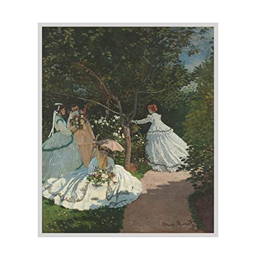 OUSHION ART Berühmte Kunstwerke Gemälde Portrait Poster und Drucke Vintage Wandkunst Leinwandbild Wanddekoration Gemälde Claude Monet 45x54cm Rahmenlos von OUSHION ART