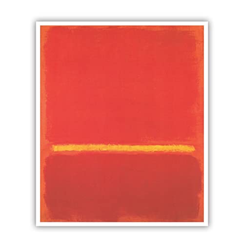 OUSHION ART Mark Rothko Berühmte Gemälde Leinwand Wandkunst Moderne Poster und Drucke Rot Orange Wandbilder für Wohnzimmer Dekor Heimdekoration 55x66cm Rahmenlos OUSHION ART Mark Rothko Berühmte Gemälde Leinwand Wandkunst Moderne Poster und Drucke Rot Orange Wandbilder für Wohnzimmer Dekor Heimdekoration 55x66cm Rahmenlos von OUSHION ART