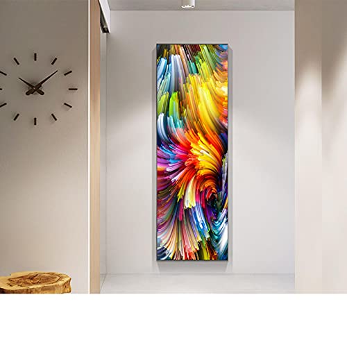 Wohnzimmer Wohnkultur Abstrakte Kunst Leinwand Malerei Bunte Wolken Moderne Wandbilder Große Leinwand Kunstdrucke Poster 135x45 cm Rahmenlos von OUSHION ART