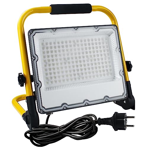 OUSIDE 150W LED Baustrahler mit Stativ und 4m Kabel,IP66 Wasserdichter Arbeitsscheinwerfer mit Schuko-Stecker für Werkstatt,Wartung oder Baustelle, 6500K Kaltes Weißes Licht,15000 Lumen OUSIDE 150W LED Baustrahler mit Stativ und 4m Kabel,IP66 Wasserdichter Arbeitsscheinwerfer mit Schuko-Stecker für Werkstatt,Wartung oder Baustelle, 6500K Kaltes Weißes Licht,15000 Lumen von OUSIDE