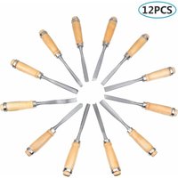 Ahlsen Handmeißel-Set aus geschnitztem Holz, 12-in-1 Zimmerei-Hobelwerkzeug von OUSUDELA