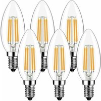 Ampoules LED E14 4W, GreeHse E14 Ampoule LED à Filament Blanc Chaud 2700K, 420Lm Equivalent à Ampoule Incandescente 40W, Petit culot à vis Non Ampoules LED E14 4W, GreeHse E14 Ampoule LED à Filament Blanc Chaud 2700K, 420Lm Equivalent à Ampoule Incandescente 40W, Petit culot à vis Non von OUSUDELA