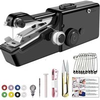 Mini-Nähmaschine – Handnähmaschine – Tragbare elektrische Nähmaschine für Erwachsene – Geeignet für Stoffe, Haushalt, Reisen, Heimwerken, Bekleidung Mini-Nähmaschine – Handnähmaschine – Tragbare elektrische Nähmaschine für Erwachsene – Geeignet für Stoffe, Haushalt, Reisen, Heimwerken, Bekleidung von OUSUDELA