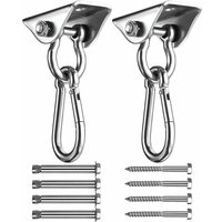 SUS304 Edelstahl Heavy Duty Deckenhaken, Haken zum Aufhängen, 4 Befestigungsschrauben für Betonholz-Sets, Yoga, Hängematte, Hängesessel, SUS304 Edelstahl Heavy Duty Deckenhaken, Haken zum Aufhängen, 4 Befestigungsschrauben für Betonholz-Sets, Yoga, Hängematte, Hängesessel, von OUSUDELA