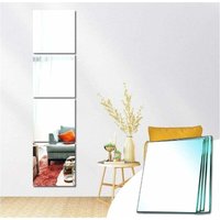 Wandspiegel selbstklebendes Glas rechteckiger dekorativer selbstklebender Spiegel Heimdekoration für Schlafzimmer Wohnzimmertür (normaler Schliff, 30 Wandspiegel selbstklebendes Glas rechteckiger dekorativer selbstklebender Spiegel Heimdekoration für Schlafzimmer Wohnzimmertür (normaler Schliff, 30 von OUSUDELA