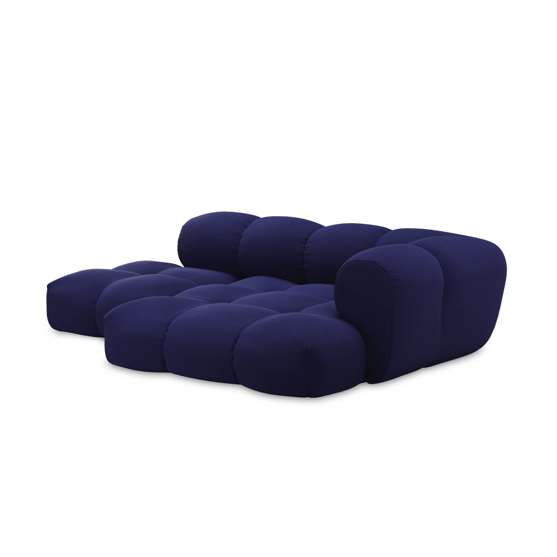 OUT OBJEKTE UNSERER TAGE - Sander 06 3-Sitzer Sofa Rechts - mitternachtsblau/Stoff Xtreme YS024/BxHxT 255x74x160cm/Innenstruktur MDF von OUT OBJEKTE UNSERER TAGE