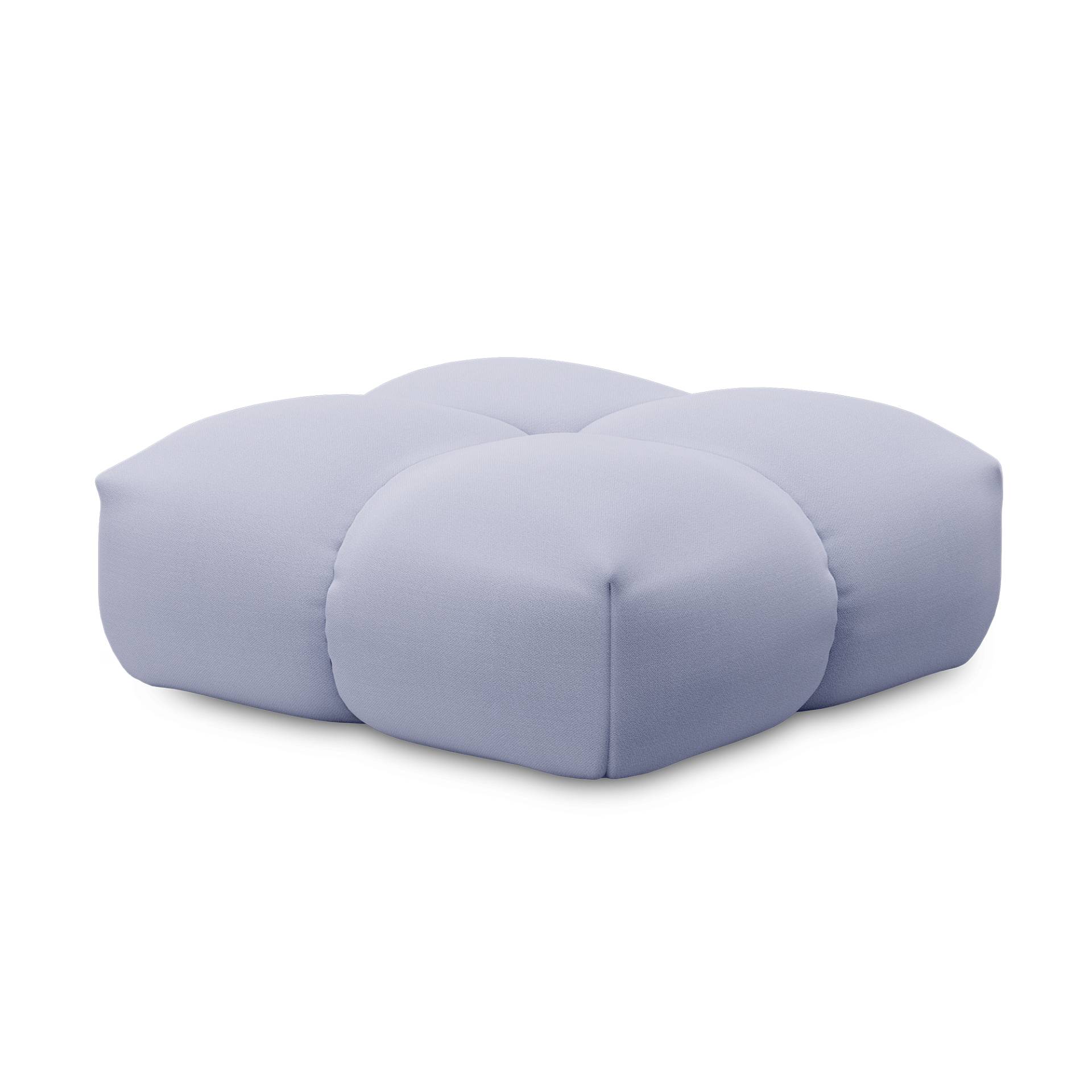 OUT OBJEKTE UNSERER TAGE - Sander Pouf Large - fliederblau/Stoff Vidar 4 0723/BxHxT 95x38x95cm/Innenstruktur MDF von OUT OBJEKTE UNSERER TAGE