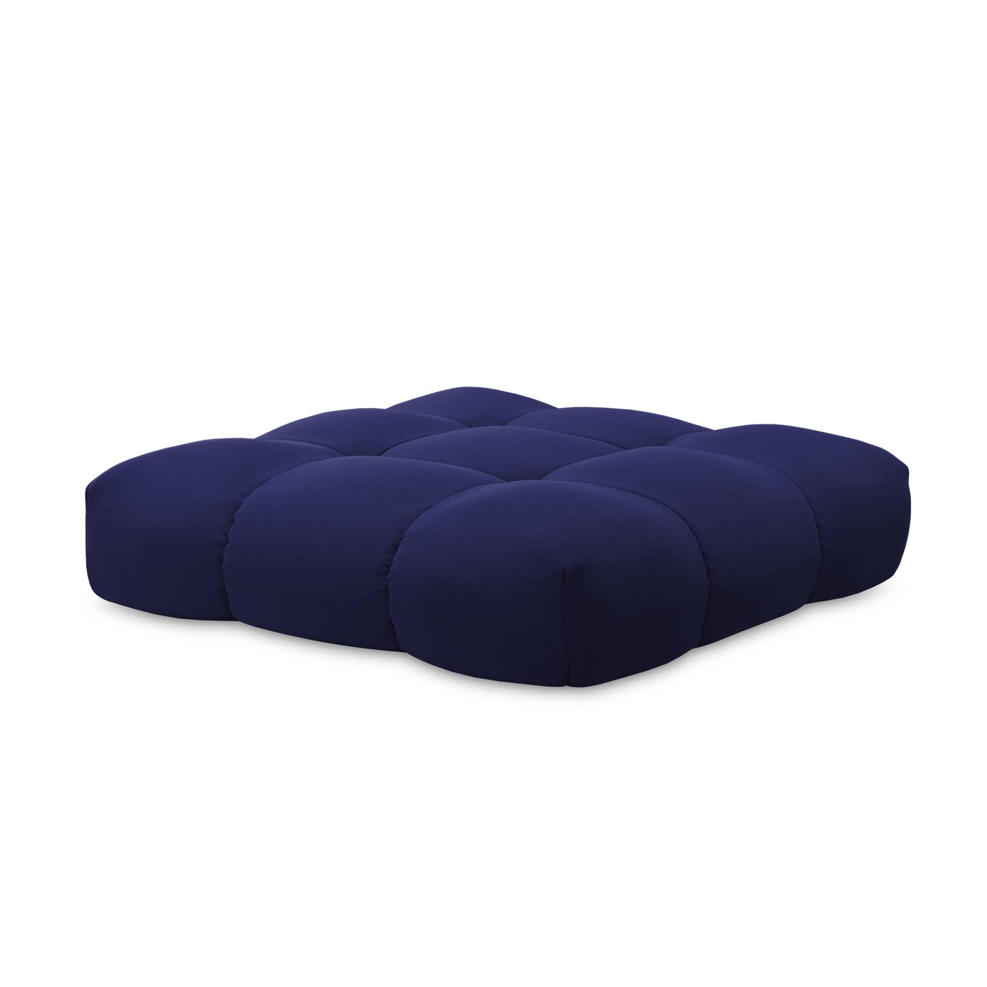 OUT OBJEKTE UNSERER TAGE - Sander Pouf Large - mitternachtsblau/Stoff Hug Me 071/BxHxT 95x38x95cm/Innenstruktur MDF von OUT OBJEKTE UNSERER TAGE