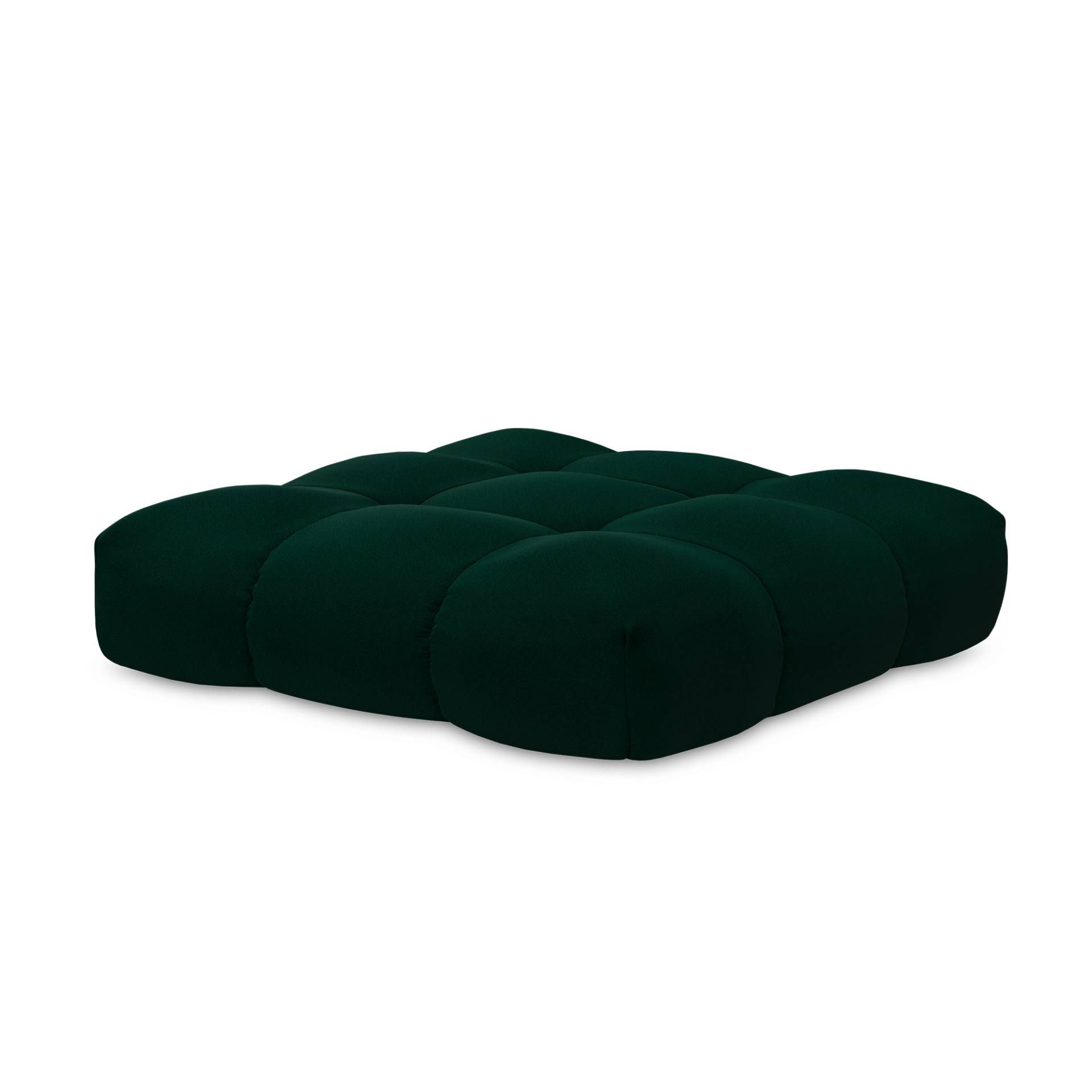 OUT OBJEKTE UNSERER TAGE - Sander Pouf XLarge - tannengrün/Stoff Vidar 4 1062/BxHxT 140x38x140cm/Innenstruktur MDF von OUT OBJEKTE UNSERER TAGE