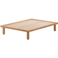 OUT Objekte unserer Tage - Kaya Bett Small, 140 x 200 cm, Eiche gewachst von OUT Objekte unserer Tage