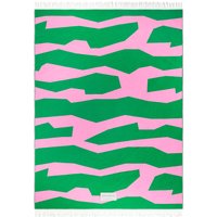 OUT Objekte unserer Tage - Seidel Decke Gone Wild, smaragd / rosa von OUT Objekte unserer Tage