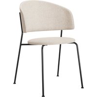 OUT Objekte unserer Tage - Wagner Dining Chair, schwarz / Mainline Flax (MLF20 beige) von OUT OBJEKTE UNSERER TAGE