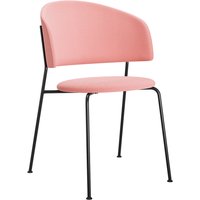 OUT Objekte unserer Tage - Wagner Dining Chair, schwarz / Vidar by Kvadrat/Raf Simons (4 622 rosa) von OUT OBJEKTE UNSERER TAGE