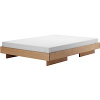 OUT Objekte unserer Tage - Zians Bett Small 140 x 200 cm, Eiche gewachst von OUT OBJEKTE UNSERER TAGE