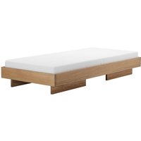 OUT Objekte unserer Tage - Zians Bett XSmall 90 x 200 cm, Eiche gewachst von OUT OBJEKTE UNSERER TAGE