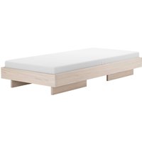 OUT Objekte unserer Tage - Zians Bett XSmall 90 x 200 cm, Esche gewachst mit Weißpigment von OUT Objekte unserer Tage