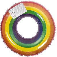 Aufblasbarer Schwimmring Pride Regenbogen 90cm Schwimmreifen Vinyl Aufblasbarer Schwimmring Pride Regenbogen 90cm Schwimmreifen Vinyl von OUT OF THE BLUE