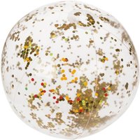 Out Of The Blue - Wasserball Glitter gold 35cm Strandball Ball für Strand Pool Badespaß von OUT OF THE BLUE