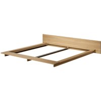 OUT Objekte unserer Tage - Faro Bett XLarge, mit Kopfteil, 200 x 200 cm, Eiche massiv gewachst von OUT Objekte unserer Tage