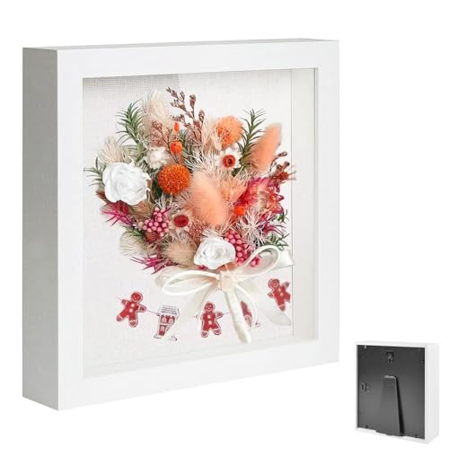 OUTALIZ Bilderrahmen zum Befüllen, Tiefer Quadratisch Rahmen zum Befüllen 10 x 15 cm, mit Transparente Acrylplatte, 3D Objektrahmen Tiefer 3cm, für DIY Deko, Hochzeitsgeschenk, Weiß OUTALIZ Bilderrahmen zum Befüllen, Tiefer Quadratisch Rahmen zum Befüllen 10 x 15 cm, mit Transparente Acrylplatte, 3D Objektrahmen Tiefer 3cm, für DIY Deko, Hochzeitsgeschenk, Weiß von OUTALIZ