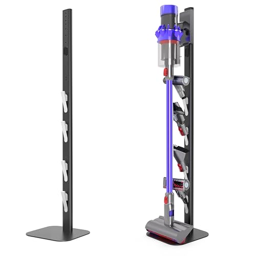OUTBROS Staubsauger Ständer Kompatibel für Dyson Gen5 V15s V15 V12 Slim V11 V10 V8 V7 V6 Bodenständer,Ständer Universal, Zubehörhalter Speichern, Schwarz von OUTBROS