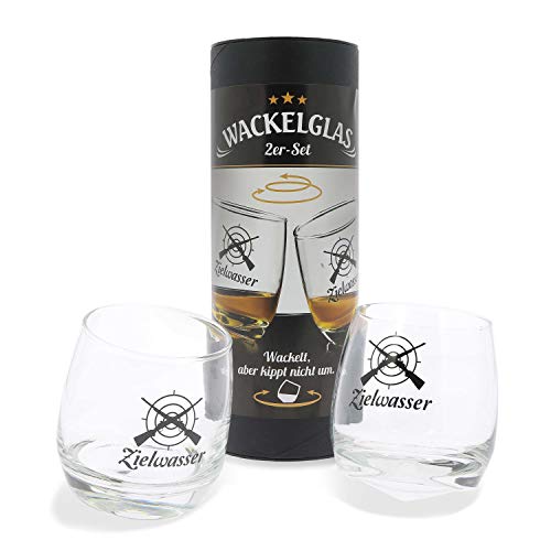 OUTDOORDINO Geschenkidee für Jäger Wackelglas Zielwasser 2er Set - Jagdgeschenk Whiskey Gläser - Geschenk lustig - Witzige Idee Geschenke für die Jagd OUTDOORDINO Geschenkidee für Jäger Wackelglas Zielwasser 2er Set - Jagdgeschenk Whiskey Gläser - Geschenk lustig - Witzige Idee Geschenke für die Jagd von OUTDOORDINO